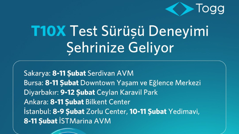 Togg T10X test günleri başladı 