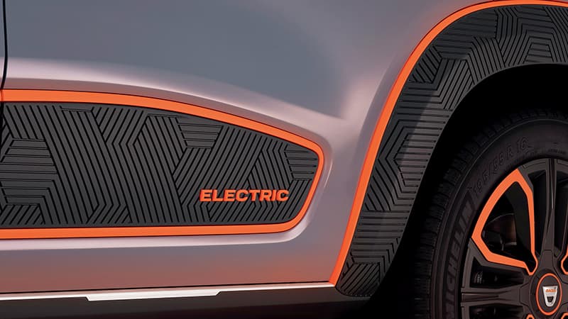 Dacia Spring 2021'e bu turuncu detayları ne kadar taşır bilinmez...