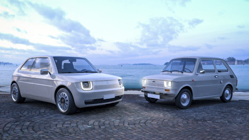 Fiat 126 Vision ve orijinal Fiat 126_arabazzi.com