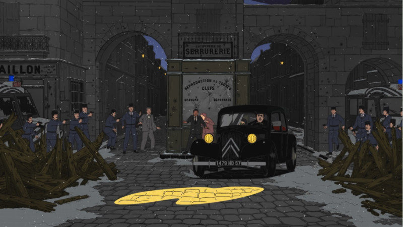 Citroen Traction ile animatik takip sahnesi_arabazzi.com