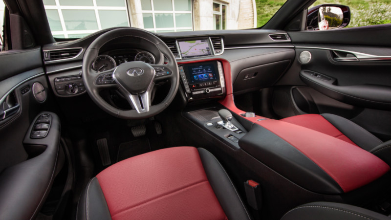 Infiniti QX55 amerikan zevkine hitap eden bir kokpite sahip