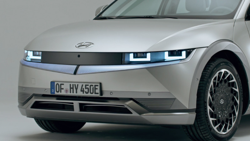 Hyundai ioniq 5'in hareketli ön panjuru