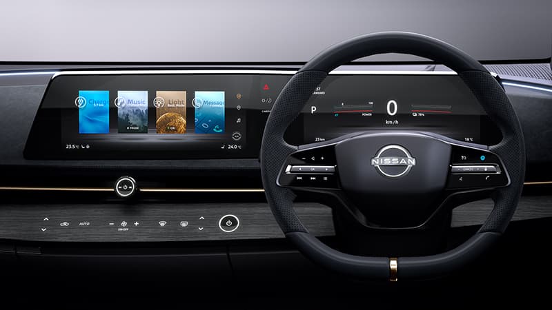 Nissan Ariya'nın yatay kokpit yerleşimini kesinlikle destekliyoruz