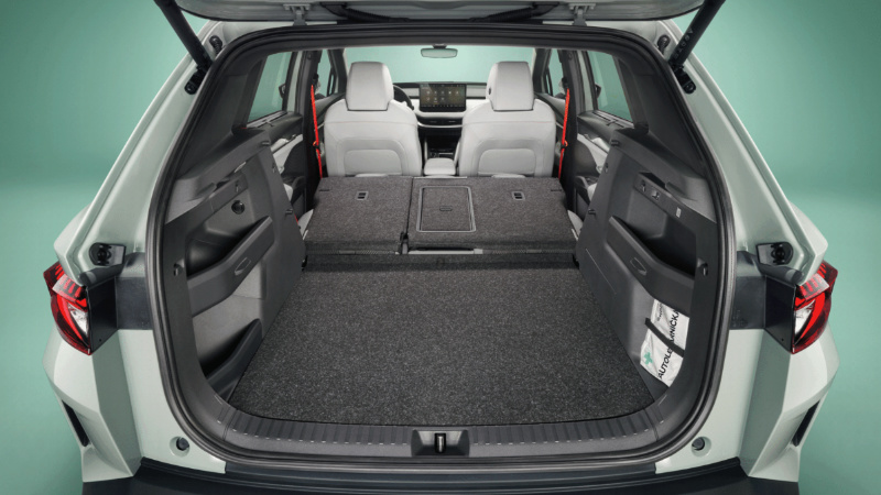 Elektrikli Skoda Elroq'un 470 litrelik bagajı Karoq'un bagajından ne kadar küçük?