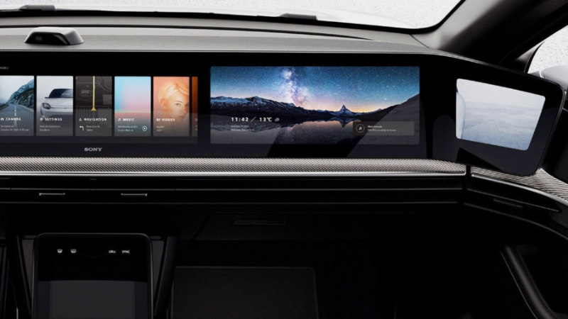 Sony otomobil konsepti panoramik ekranı_arabazzi.com