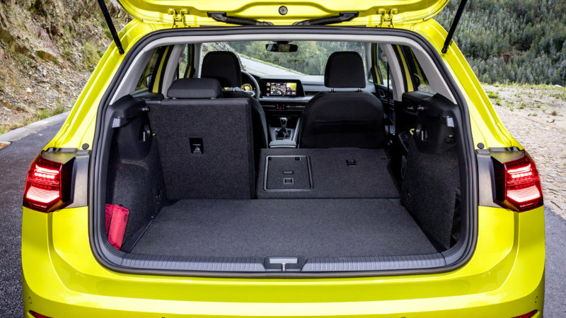 Yeni Golf 381 lt. bagajı
