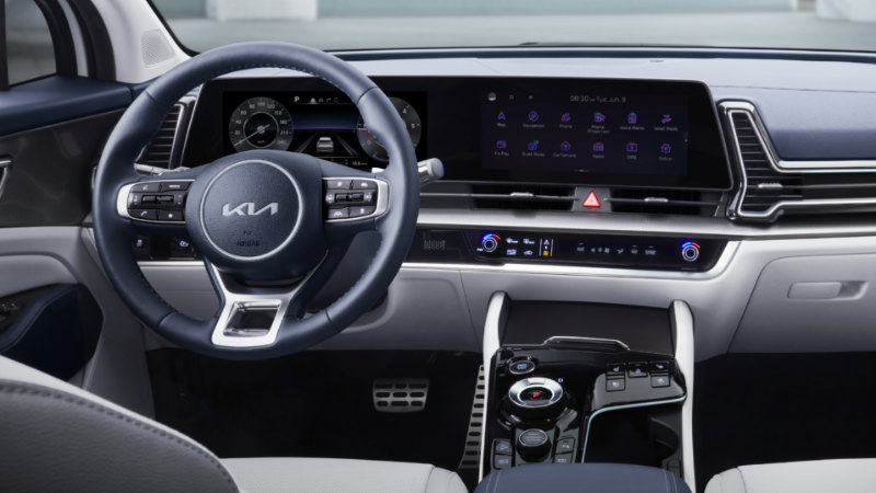Yeni Kia Sportage kokpit tasarımı
